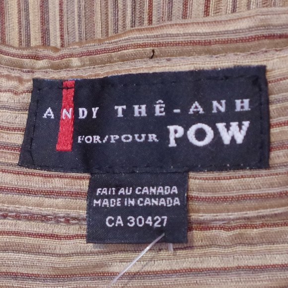 Andy the Anh Embroidered Faux Wrap Shirt- Sz. Med - Picture 2 of 6